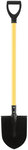 Лопата штыковая ЛУ, с желтым металлизированным черенком и V-ручкой  215х285х1130 мм Инструм-Агро 