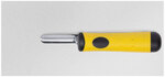 Гладилка нержавеющая, мягкая черно-желтая ручка 280х130 мм плоская FIT FINCH INDUSTRIAL TOOLS 