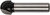 Фреза пазовая галтельная, DxHxL = 12х9,5х42 мм FIT FINCH INDUSTRIAL TOOLS 