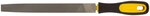 Напильник, прорезиненная ручка, плоский 200 мм FIT FINCH INDUSTRIAL TOOLS 