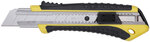 Нож технический 25 мм усиленный прорезиненный, кассета 3 лезвия FIT FINCH INDUSTRIAL TOOLS 