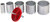 Коронки кольцевые по кафелю карбидные, набор 5 шт., 33-53-67-73-83 мм FIT FINCH INDUSTRIAL TOOLS 