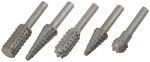 Шарошки стальные по дереву, 5 шт. FIT FINCH INDUSTRIAL TOOLS 