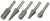 Шарошки стальные по дереву, 5 шт. FIT FINCH INDUSTRIAL TOOLS 