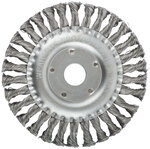 Корщетка, тип "колесо", посадочный диаметр 22,2 мм, стальная витая проволока 150 мм MOS 