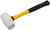 Киянка резиновая белая, фиберглассовая ручка 45 мм ( 230 гр ) FIT FINCH INDUSTRIAL TOOLS 