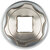 Головка 6-гранная CrV  1/2"  30 мм FIT FINCH INDUSTRIAL TOOLS 