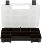 Ящик для крепежа (органайзер) прозрачный 9,5" ( 245х180х45 мм ) FIT FINCH INDUSTRIAL TOOLS 