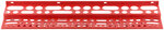 Полка для инструмента пластиковая красная, 96 отверстий, 610х150 мм FIT FINCH INDUSTRIAL TOOLS 