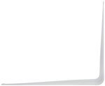 Уголок-кронштейн белый  200х250 мм (0,8 мм) FIT FINCH INDUSTRIAL TOOLS 