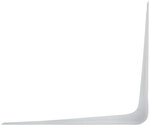 Уголок-кронштейн белый 125х150 мм (0,7 мм) FIT FINCH INDUSTRIAL TOOLS 