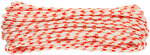 Фал капроновый плетеный 16-ти прядный с сердечником 8 мм х 20 м, р/н=  880 кгс FIT FINCH INDUSTRIAL TOOLS 