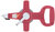 Рулетка геодезическая, стальная лента, красный открытый пластиковый корпус 50 м KУРС 