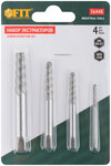 Набор экстракторов Профи, быстрорежущая HSS сталь, 4 шт. FIT FINCH INDUSTRIAL TOOLS 
