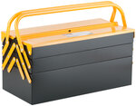 Ящик для инструмента металлический с 4-мя раздвижными отделениями  420х200х200 мм FIT FINCH INDUSTRIAL TOOLS 