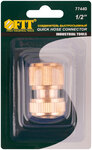 Соединитель, латунь 1/2" FIT FINCH INDUSTRIAL TOOLS 