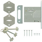 Замок врезной ЗВ8-4С, прямоугольный ригель Просам 