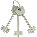 Замок врезной ЗВ8-4С, прямоугольный ригель Просам 