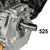 Двигатель бензиновый 4Т DDE E1300E-S25 (13 л.с., 389 куб. см, к/л 25 мм, шпонка, элстарт) (794-685), шт