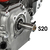 Двигатель бензиновый 4Т DDE E550-S20 (5,5 л.с., 163 куб. см, к/л 20 мм, шпонка) (792-858), шт