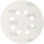 Круги абразивные шлифовальные перфорированные на ворсовой основе под "липучку" (Р600, 125 мм, 5шт.), CUTOP Profi
