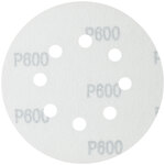 Круги шлифовальные с отверстиями (липучка), алюминий-оксидные, 125 мм, 5 шт. Р 600 MOS 