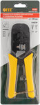 Кримпер для обжима разъемов RJ11, RJ12, RJ45, пластиковые ручки 190 мм FIT FINCH INDUSTRIAL TOOLS 