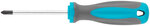 Отвертка, CrV сталь, прорезиненная ручка PH1 x 75 мм MOS 