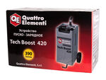 Пуско-зарядное устройство QUATTRO ELEMENTI Tech Boost 420 ( 12 / 24 Вольт, заряд до 75А, пуск до 390 А, 23кг) (12/24В, 300А, 23кг)