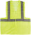 Жилет сигнальный желтый, 1 горизонтальная и 2 вертикальные полосы, 80 гр., размер XL MOS 