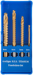 Сверло-фреза универсальное титановое покрытие, набор 4 шт. (3; 5; 6; 8 мм) FIT FINCH INDUSTRIAL TOOLS 