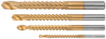 Сверло-фреза универсальное титановое покрытие, набор 4 шт. (3; 5; 6; 8 мм) FIT FINCH INDUSTRIAL TOOLS 
