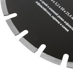 Диск отрезной алмазный cегментный (сухая и влажная резка), для асфальта, асфальтобетона, кирпича  350х3,2х10х25,4 мм FIT FINCH INDUSTRIAL TOOLS 