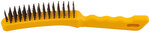 Корщетка стальная, желтая пластиковая ручка, 275 мм, 4-х рядная FIT FINCH INDUSTRIAL TOOLS 
