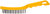 Корщетка стальная, желтая пластиковая ручка, 275 мм, 4-х рядная FIT FINCH INDUSTRIAL TOOLS 
