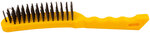 Корщетка стальная, желтая пластиковая ручка, 275 мм, 5-ти рядная FIT FINCH INDUSTRIAL TOOLS 