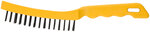 Корщетка стальная, желтая пластиковая ручка, 275 мм, 5-ти рядная FIT FINCH INDUSTRIAL TOOLS 