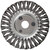 Корщетка-колесо, посадочный диаметр 22,2 мм, стальная витая проволока 150 мм FIT FINCH INDUSTRIAL TOOLS 
