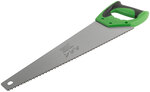 Ножовка по дереву, крупный каленый зуб 5 TPI, 2D заточка, пластиковая прорезиненная ручка 450 мм FIT FINCH INDUSTRIAL TOOLS 