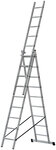Лестница трехсекционная алюминиевая, 3 х 9 ступеней, H=257/426/591 см, вес 11,18 кг FIT FINCH INDUSTRIAL TOOLS 