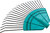 Грабли веерные пластинчатые (пластмассовая основа),20 зубьев, 310х450 мм, без черенка KУРС 