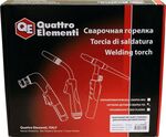 Горелка для аргонно-дуговой сварки QUATTRO ELEMENTI WP17V 120 А, ручной клапан, для серии (S6000052), шт