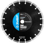 ЗУБР Бетонорез, 300 мм, (25.4/20 мм, 10 х 3.2 мм), сегментный сегментный алмазный диск, Профессионал (36665-300)