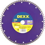 DEXX Multi Universal, 230 мм, (22.2 мм, 7 х 2.5 мм), сегментированный алмазный диск (36702-230)