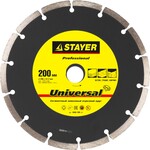 STAYER Universal, 200 мм, (22.2 мм, 7 х 2.4 мм), сегментный алмазный диск, Professional (3660-200)