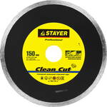 STAYER Clean Cut, 150 мм, (25.4 мм, 5 х 1.9 мм), сплошной алмазный диск, Professional (3665-150)