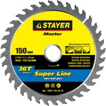 STAYER Super Line, 150 x 20/16 мм, 36Т, точный рез, пильный диск по дереву (3682-150-20-36)