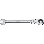 ЗУБР 12 мм, шарнирный трещоточный гаечный ключ, Профессионал (27101-12)