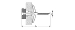 ЗУБР БАБОЧКА, 10 х 50 мм, 4 шт, дюбель для пустотелых конструкций с саморезом (4-301326)