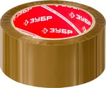 ЗУБР 48 мм, 60 м, 50 мкм, коричневая, упаковочная клейкая лента (12033-50)